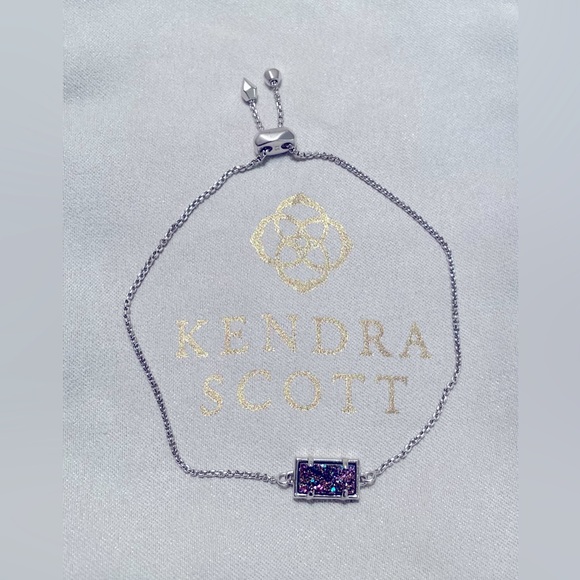 Kendra Scott Phillipa Bracelet in Multi Drusy, Rhodium Plated - Picture 2 of 2